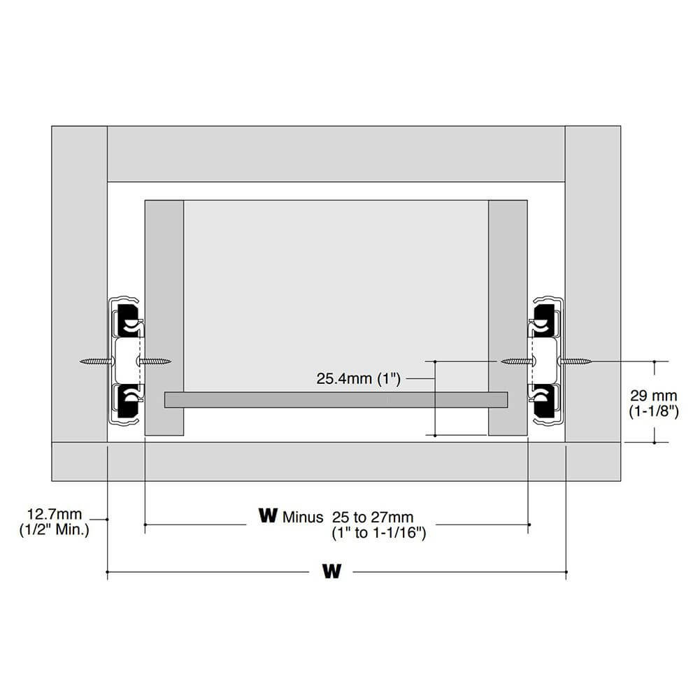 KV8400 Drawer Layout